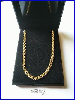 9ct Gold Belcher Chain 25 6.63grams Fully Hallmarked