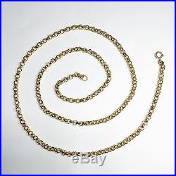 9ct Gold Belcher Chain 30 Inch, 29.2 Grams Free Postage
