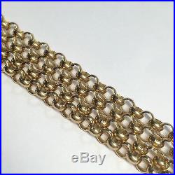 9ct Gold Belcher Chain 30 Inch, 29.2 Grams Free Postage