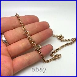 9ct Gold Belcher Chain 9ct Yellow Gold Hallmarked Chain Safety Chain 18 Inch