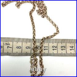 9ct Gold Belcher Chain 9ct Yellow Gold Hallmarked Chain Safety Chain 18 Inch