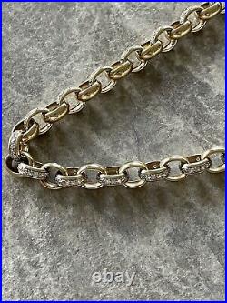 9ct Gold Belcher Chain & Bracelet heavy Not Scrap