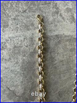 9ct Gold Belcher Chain & Bracelet heavy Not Scrap