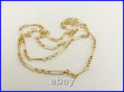 9ct Gold Belcher Chain Round solid link hallmarked 22.5'' 5.6grams with Gift Box