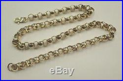 9ct Gold Belcher Chain Solid Heavy 112 grams 26- Plain Links