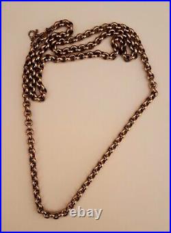 9ct Gold Belcher Chain. Weight 19 Grams. 25 Inch. Presentation Box. See Notes