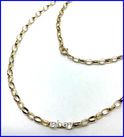 9ct Gold Belcher Link Chain 9ct Yellow Gold Hallmarked 22 inch Chain Necklace