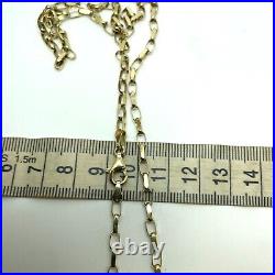 9ct Gold Belcher Link Chain Necklace 9ct Yellow Gold Hallmarked 20 Inch 3mm Link