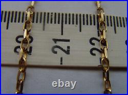 9ct Gold Belcher or Cable Chain With Nice Bevelled Edges 18.25 46.5cm Length