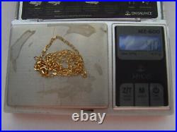 9ct Gold Belcher or Cable Chain With Nice Bevelled Edges 18.25 46.5cm Length