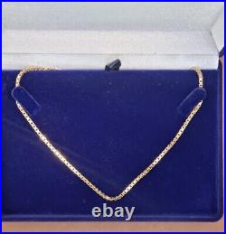 9ct Gold Box Chain 20 Inches 13g