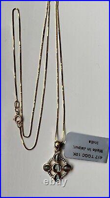 9ct Gold CATS EYE ALEXANDRITE PENDANT 1.29CTS & 9ct Box Chain + Certificate New