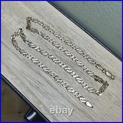 9ct Gold Celtic Knot Link Necklace Chain