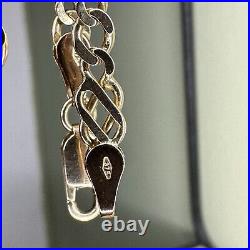 9ct Gold Celtic Knot Link Necklace Chain