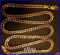 9ct Gold Chain. 20inch. 6grams. Smooth and silky feel. Wide linked chain