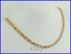 9ct Gold Chain Curb & Bar Solid Link Hallmarked 10.5grams 18.'' with gift box