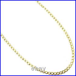 9ct Gold Chain Curb Style Solid Links New 2.0mm Wide 24 22 20 18 16