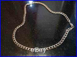 9ct Gold Chain Flat Curb Necklace Mens/Ladies Solid 375 30. G 20