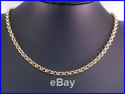 9ct Gold Chain, Hallmarked Heavy Gold Belcher Chain, 20.25 Inches, 29.5 Grams