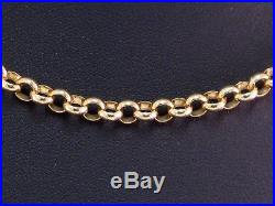 9ct Gold Chain, Hallmarked Heavy Gold Belcher Chain, 20.25 Inches, 29.5 Grams