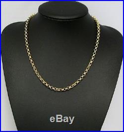 9ct Gold Chain, Hallmarked Heavy Gold Belcher Chain, Length 20.25 Inches