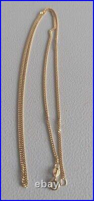 9ct Gold Chain Neacklace 375 gold halmark Waight 3.28gr New