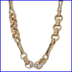 9ct Gold Chain/Necklace 119.2g Belcher & Bar 27 Fully Hallmarked