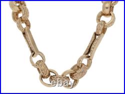 9ct Gold Chain/Necklace 119.2g Belcher & Bar 27 Fully Hallmarked
