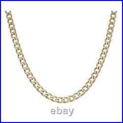 9ct Gold Chain/Necklace 20.83g Curb Plain 24 Fully Hallmarked