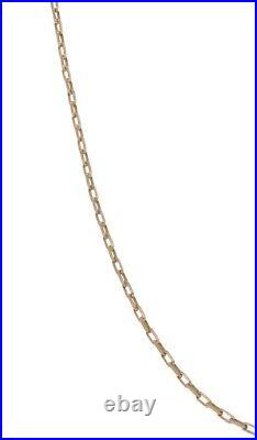 9ct Gold Chain/Necklace 3.86g Belcher Plain 16 Fully Hallmarked