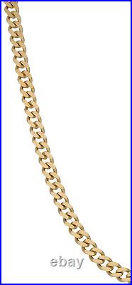 9ct Gold Chain/Necklace 31.77g Curb Plain 22 Fully Hallmarked