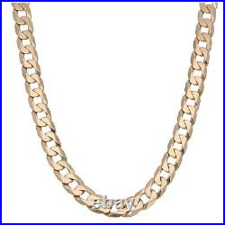 9ct Gold Chain/Necklace 59.27g Curb Plain 19 Fully Hallmarked