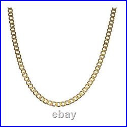 9ct Gold Chain/Necklace 8g Curb Plain 18 Fully Hallmarked