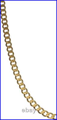 9ct Gold Chain/Necklace 8g Curb Plain 18 Fully Hallmarked