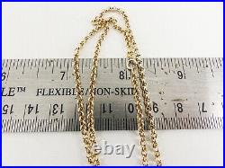 9ct Gold Chain Round Belcher Link Hallmarked 18'' 2.2 grams with Gift Box