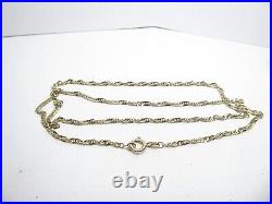 9ct Gold Chain Twisted Curb Link Hallmarked 3.7 grams 20'' gift box