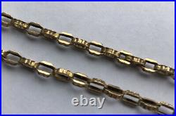 9ct Gold Chain with Dog lock Albion Chain Company Antique 40cms