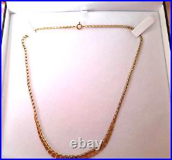 9ct Gold Cleopatra Vintage Graduated Link Necklace-beautiful