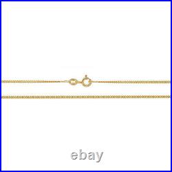 9ct Gold Close Curb Chain Necklace