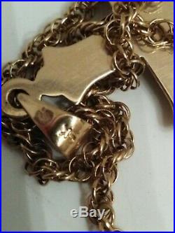 9ct Gold Crussafix On Rope Chain Necklace