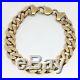 9ct Gold Curb Bracelet Very Heavy 8.25 Inches REF181