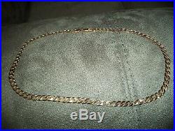 9ct Gold Curb Chain 20 Solid Yellow Gold Mens or Ladies Hallmarked 375