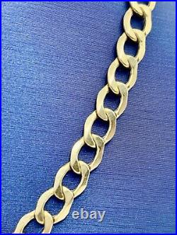 9ct Gold Curb Chain 22 Inches