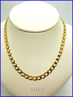 9ct Gold Curb Chain 4.9mm 20