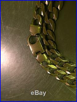 9ct Gold Curb Chain 81 Grams 25 inch heavy solid