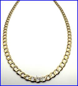 9ct Gold Curb Chain 9K Gold 20 Inch Mens Curb Chain 4mm Heavy Gents Curb Chain