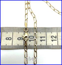 9ct Gold Curb Chain 9ct Yellow Gold Hallmarked 19 inch 2.5mm Chain Necklace