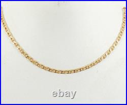 9ct Gold Curb Chain Bar Link Hallmarked 4grams 16.25'' with gift box