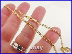 9ct Gold Curb Chain Bar Link Hallmarked 4grams 16.25'' with gift box