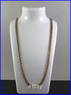 9ct Gold Curb Chain Double Link 35.8grams